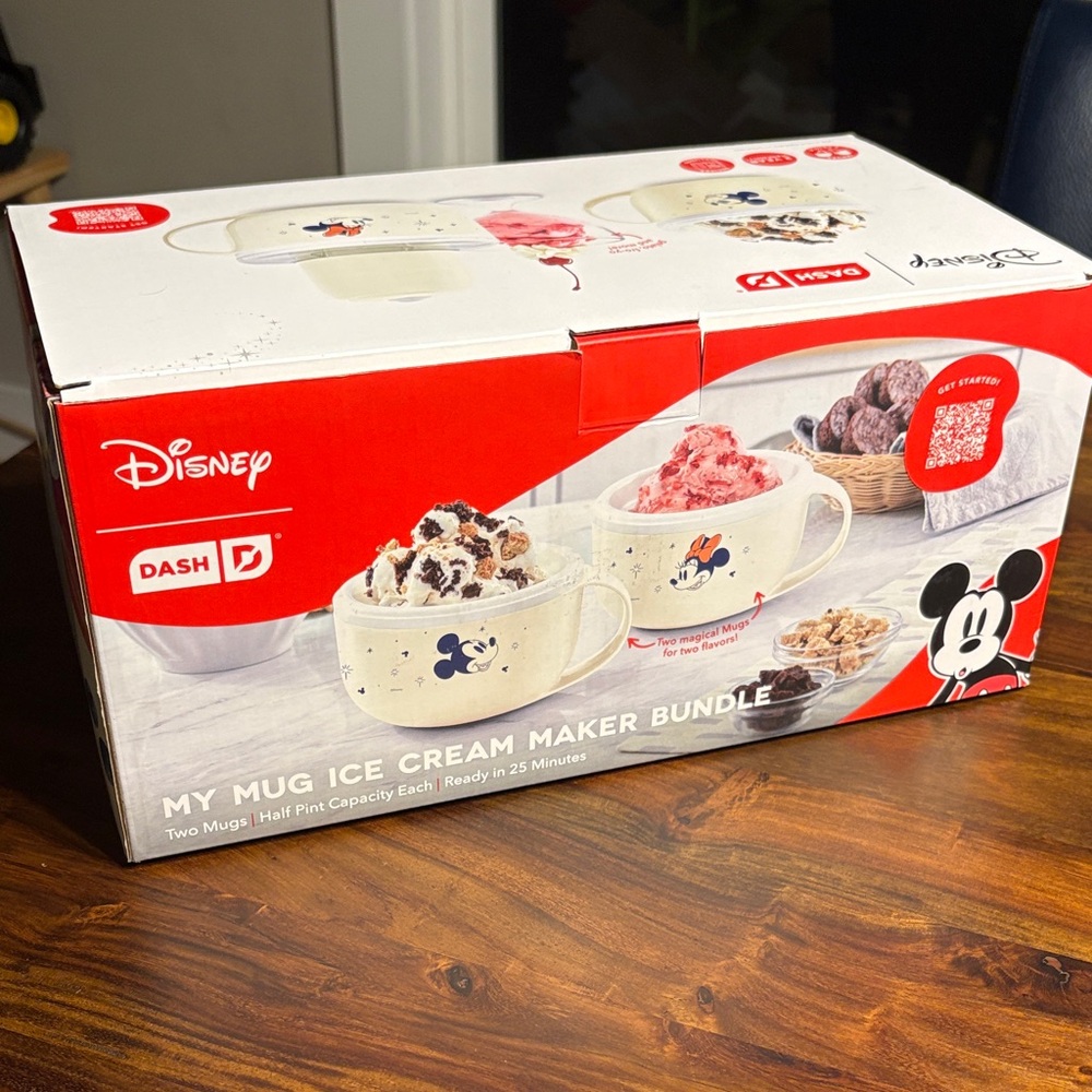 Disney Dash Ice Cream Maker Bundle - Cream